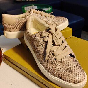 Sam Edelman Ethyl Snake Print Lace-Up Sneakers